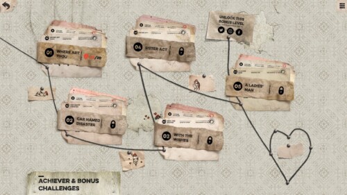 Level selection screenshot of Felix the Reaper video game interface.