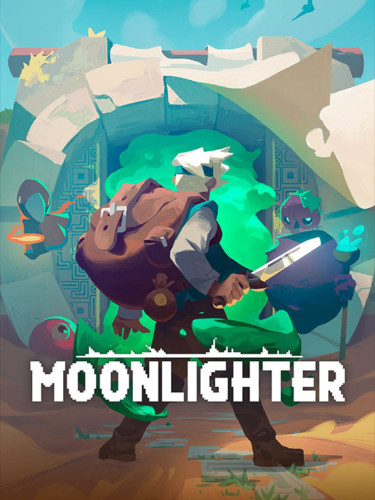 Cover media of Moonlighter video game.