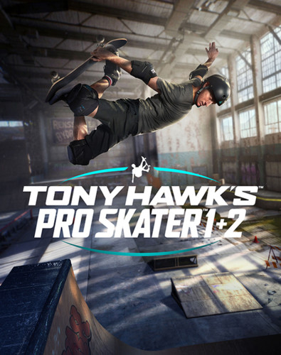 Cover media of Tony Hawk’s Pro Skater 1 + 2 video game.