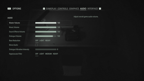 Audio screenshot of Alan Wake II video game interface.