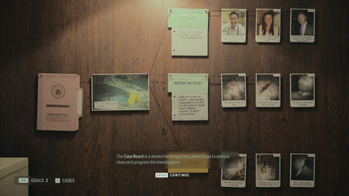 Case Board screenshot of Alan Wake II video game interface.