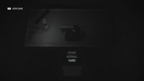 Difficulty screenshot of Alan Wake II video game interface.