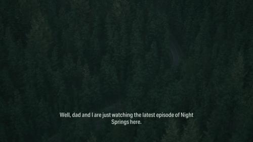 Subtitles screenshot of Alan Wake II video game interface.