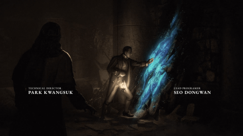 Credits screenshot of Lies Of P video game interface.