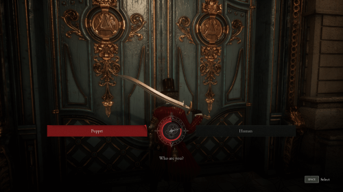 Dialogue screenshot of Lies Of P video game interface.