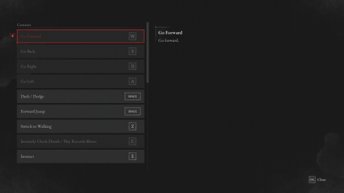 Keyboard screenshot of Lies Of P video game interface.