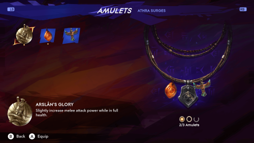 Amulet screenshot of Prince of Persia: The Lost Crown video game interface.
