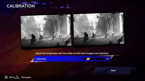 Brigtness screenshot of Prince of Persia: The Lost Crown video game interface.