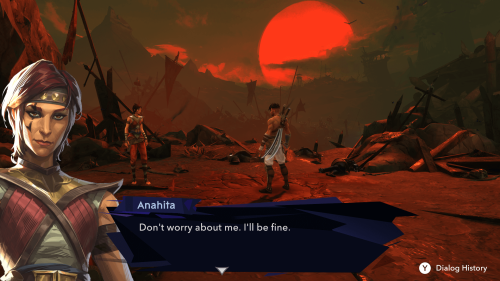 Dialogue screenshot of Prince of Persia: The Lost Crown video game interface.