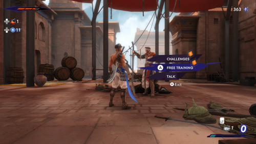 Interact screenshot of Prince of Persia: The Lost Crown video game interface.