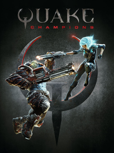 Cover media of Quake Champions video game.