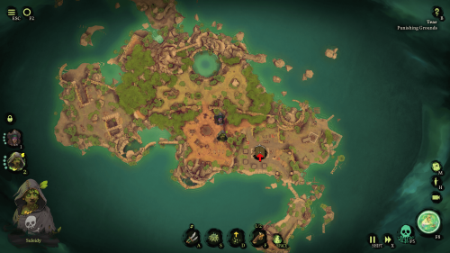 Map screenshot of Shadow Gambit: The Cursed Crew video game interface.