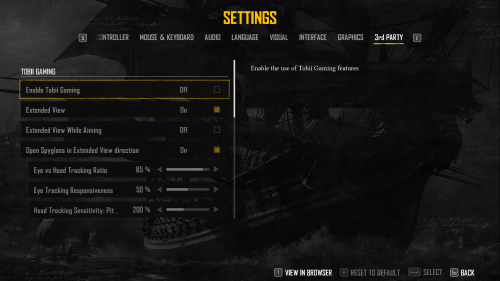 3-rd Party screenshot of Skull and Bones video game interface.