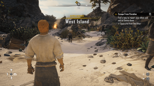 HUD screenshot of Skull and Bones video game interface.
