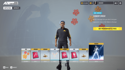 Battle Pass screenshot of The Finals video game interface.