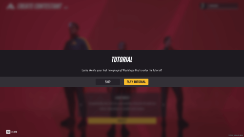 Confirmation screenshot of The Finals video game interface.