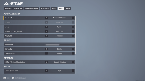 Video screenshot of The Finals video game interface.