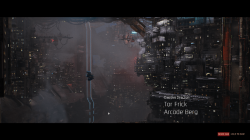 Credits screenshot of The Ascent video game interface.